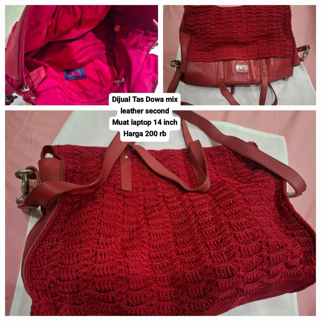 dowa bag mix leather