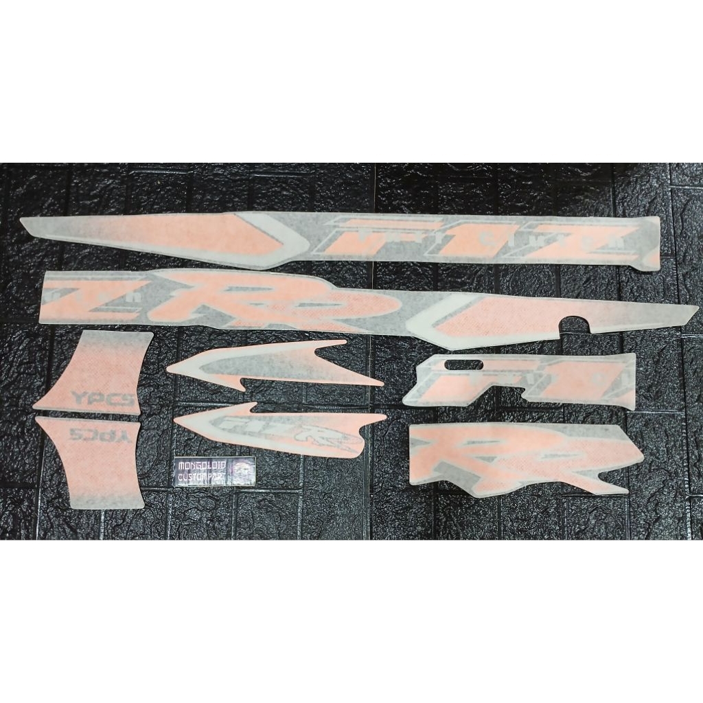 copy original Striping sticker stiker lis polet yamaha FIZR FIZ R tahun 2002 warna orange