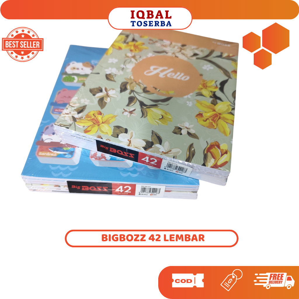 

BigBozz Buku BigBozz 42 Lembar Isi 6 PCS 1 Pak dengan Desain Floral Free Ongkir Pesan Sekarang