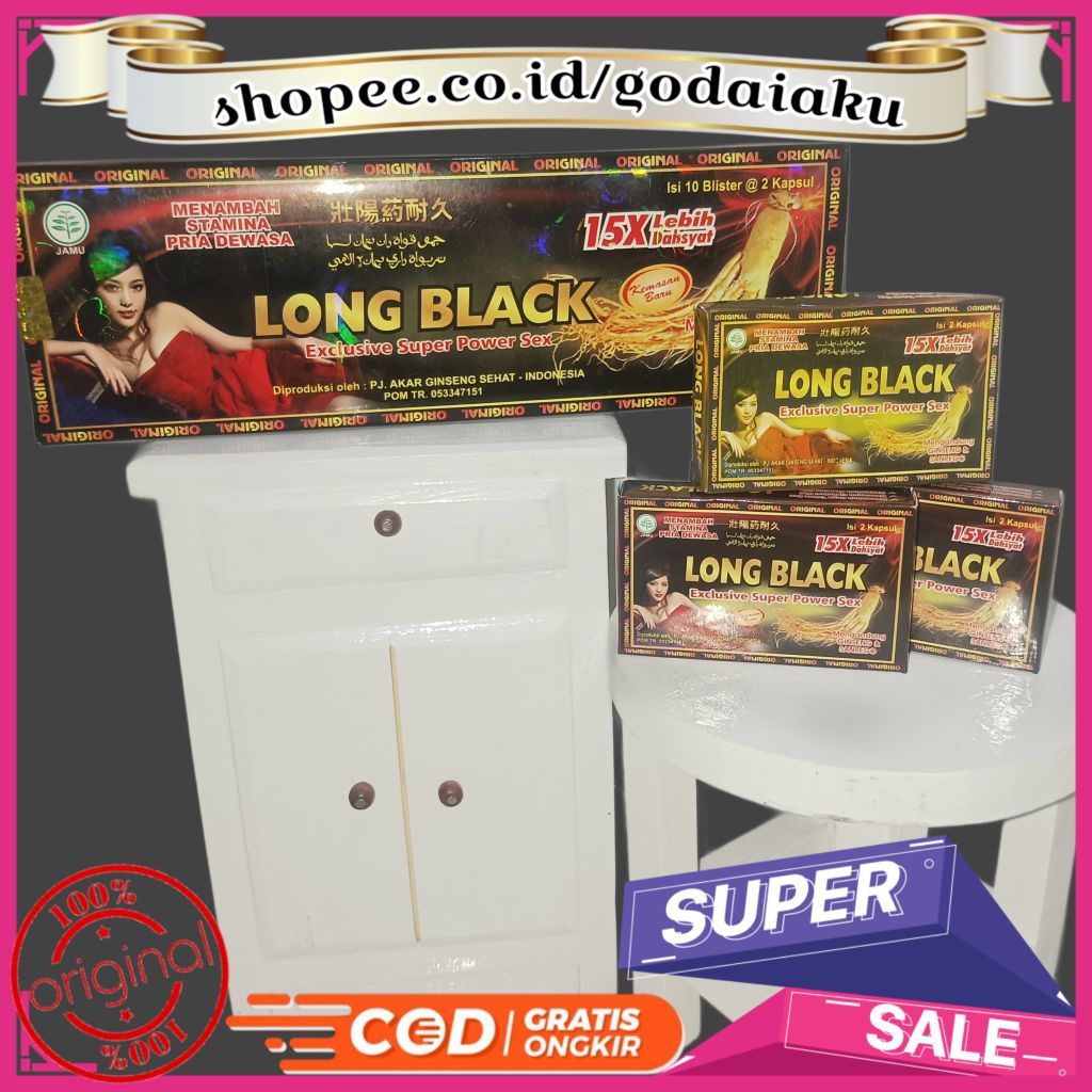 obat kuat kapsul tahan lama pria long black original super power
