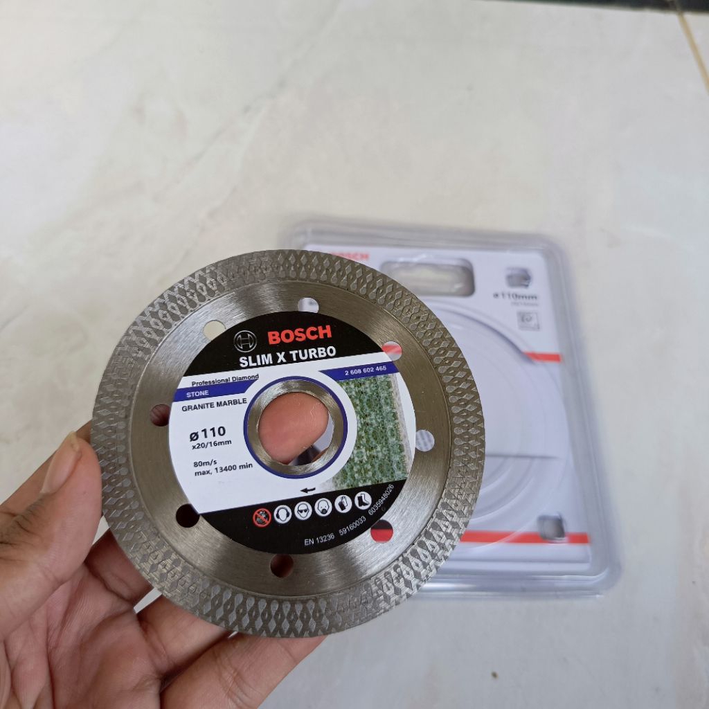 Mata Gerinda BOSCH SLIM X TURBO BATIK Mata Pisau Potong Granit Marmer
