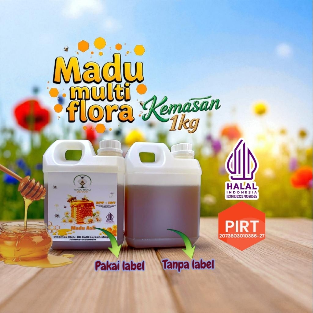 

Madu asli multi flora 1000 gr/ raw honey dari peternak langsung
