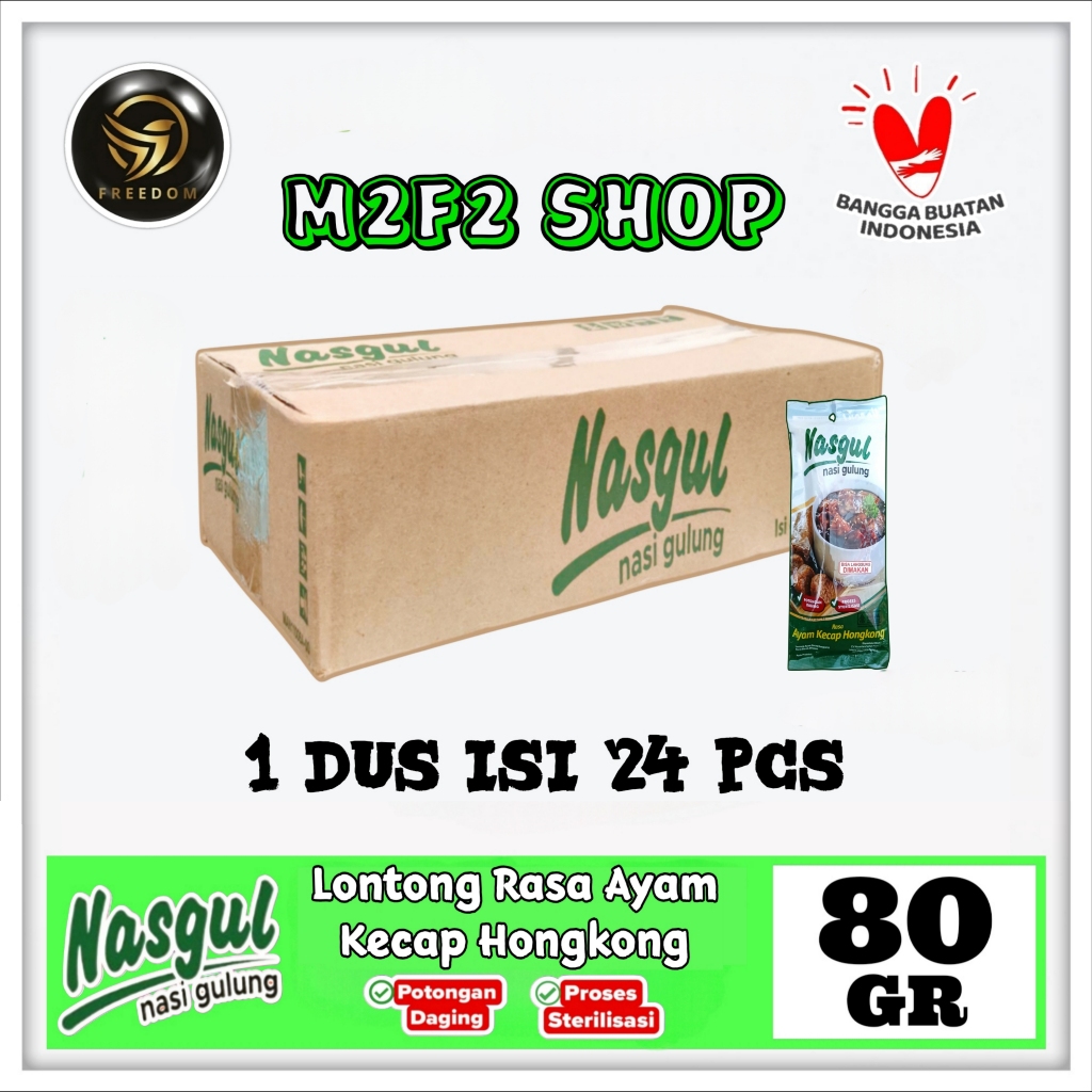 

Nasgul Nasi Gulung Rasa Ayam Kecap Hongkong | Lontong - 80 gr (Kemasan Karton)