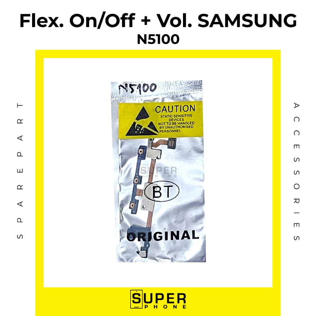 Flexibel ON OFF + VOLUME SAMSUNG N5100 Fleksibel Flexibel tombol dalam