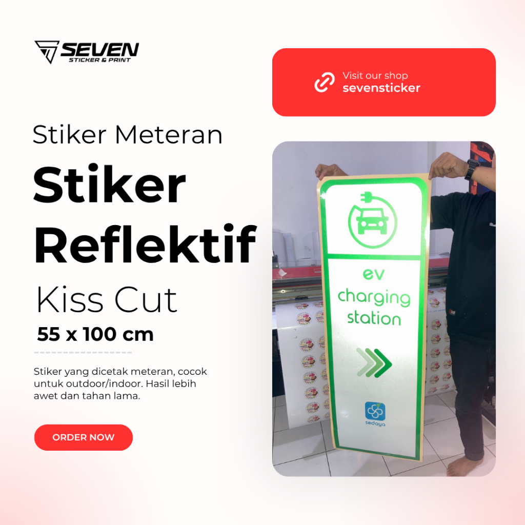 

Cetak Stiker Scotlite / Reflektif Meteran + Laminating + Cutting Pola