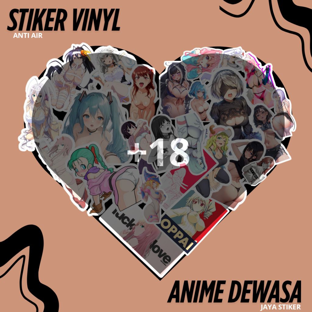 

STIKER ANIMASI KARAKTER ANIME ANTI senpai dewasa AIR ISI 100 PCS PREMIUM