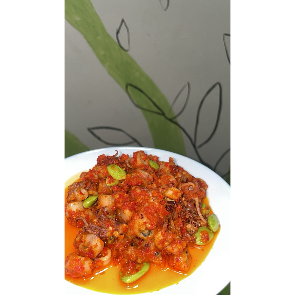 

CUMI BALADO DENGAN DAN TANPA PETAI UK 250GR