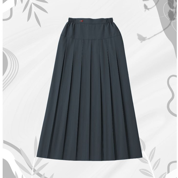 Seragam SMA Rok Panjang Rempel Bawah Pinggang Abu - Seragam Sekolah - Rok Rempel - Rok SMA