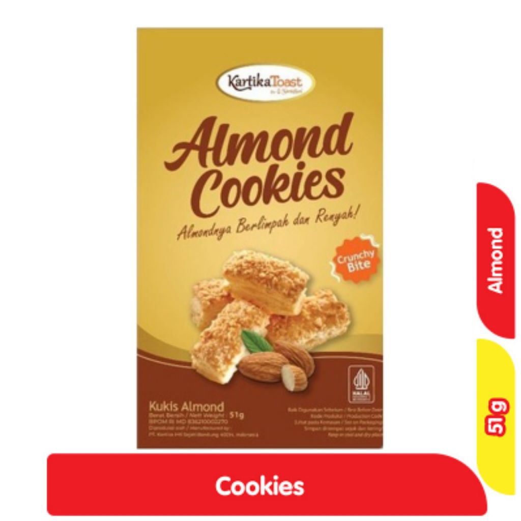 

Kartika Toast Cookies Almond 51 g