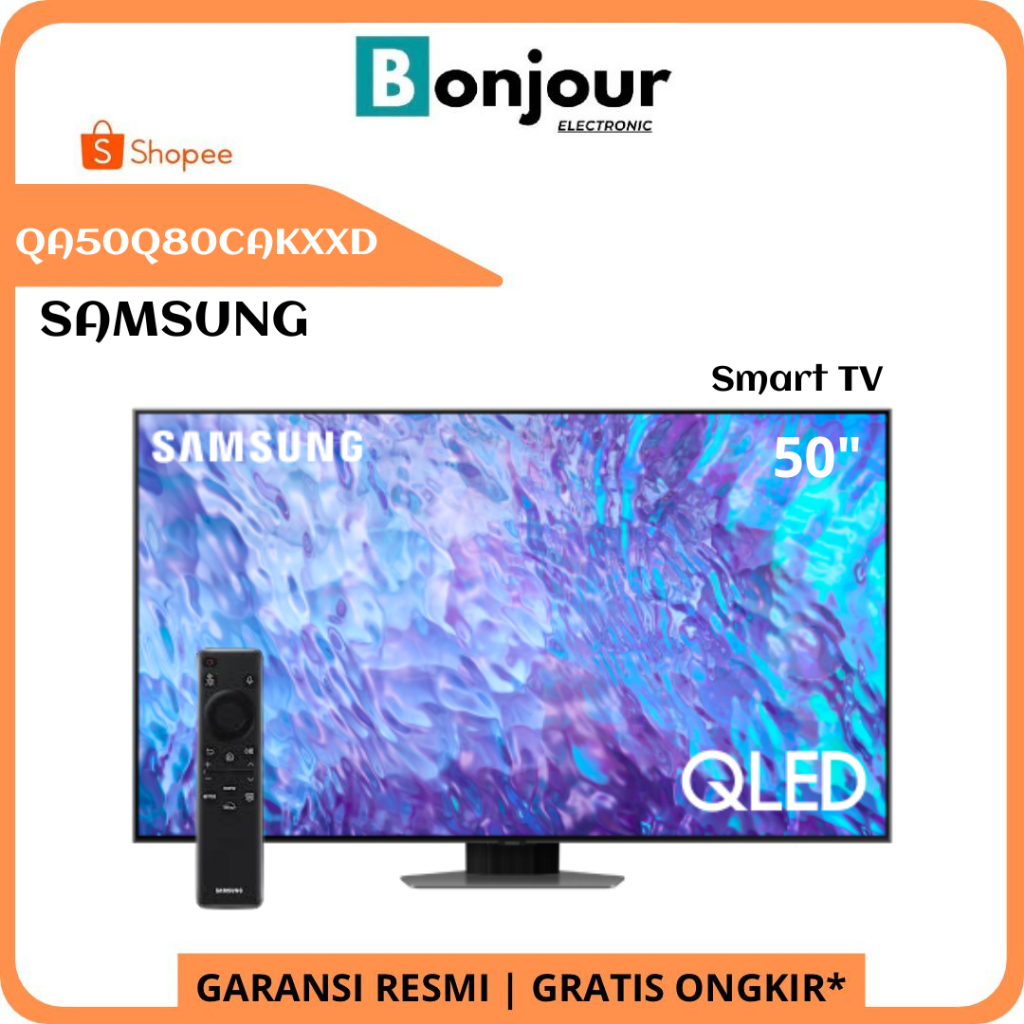 TV SAMSUNG QLED 50 Inch Q80 50" QLED 4K Samsung 50Q80C QA50Q80C