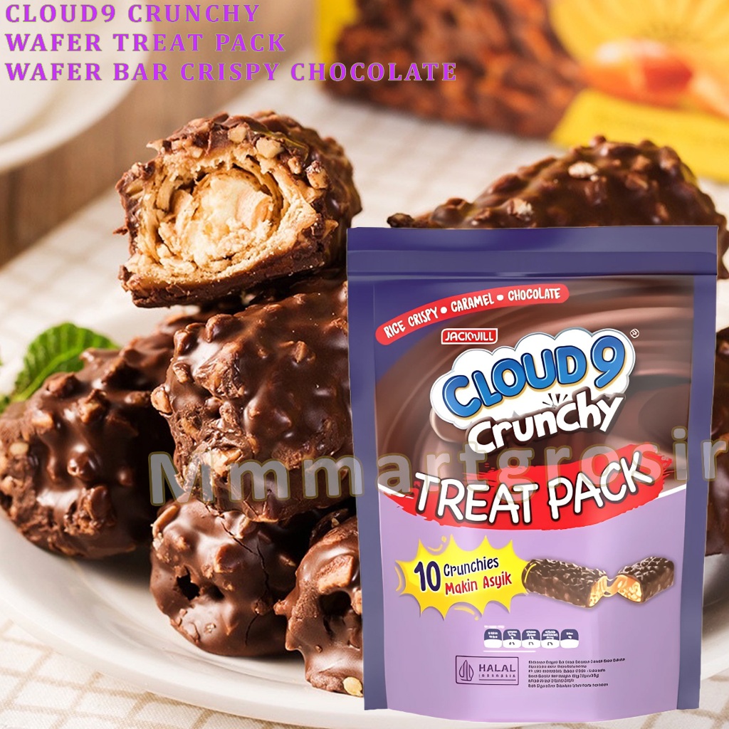 Cloud9 Crunchy / Wafer Treat Pack / Wafer Bar Crispy Chocolate / 80gr