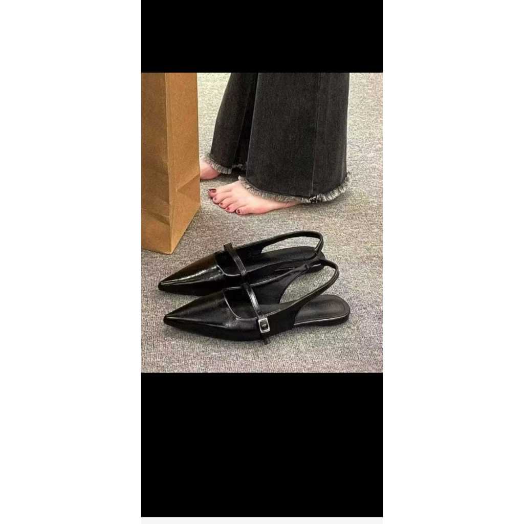 flat shoes wanita sandal teplek varian gesper 1