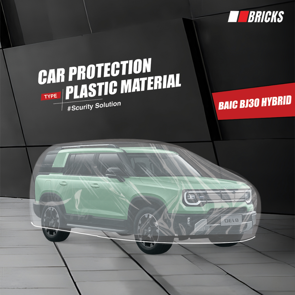 Transparan Sarung Mobil BAIC BJ30 HYBRID Plastik Cover Mobil Waterproof selimut pelindung mobil