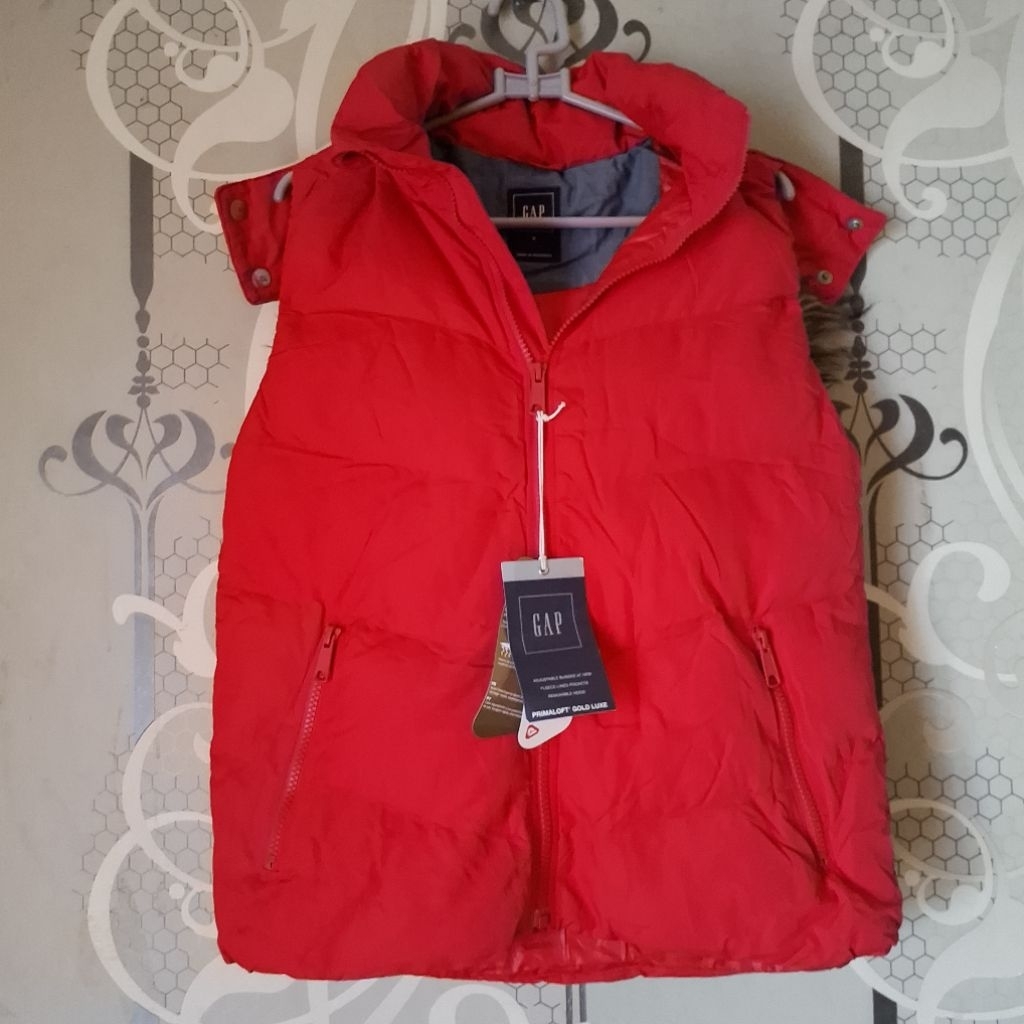 GAP VEST PUFFER HOODIE BARU ORIGINAL