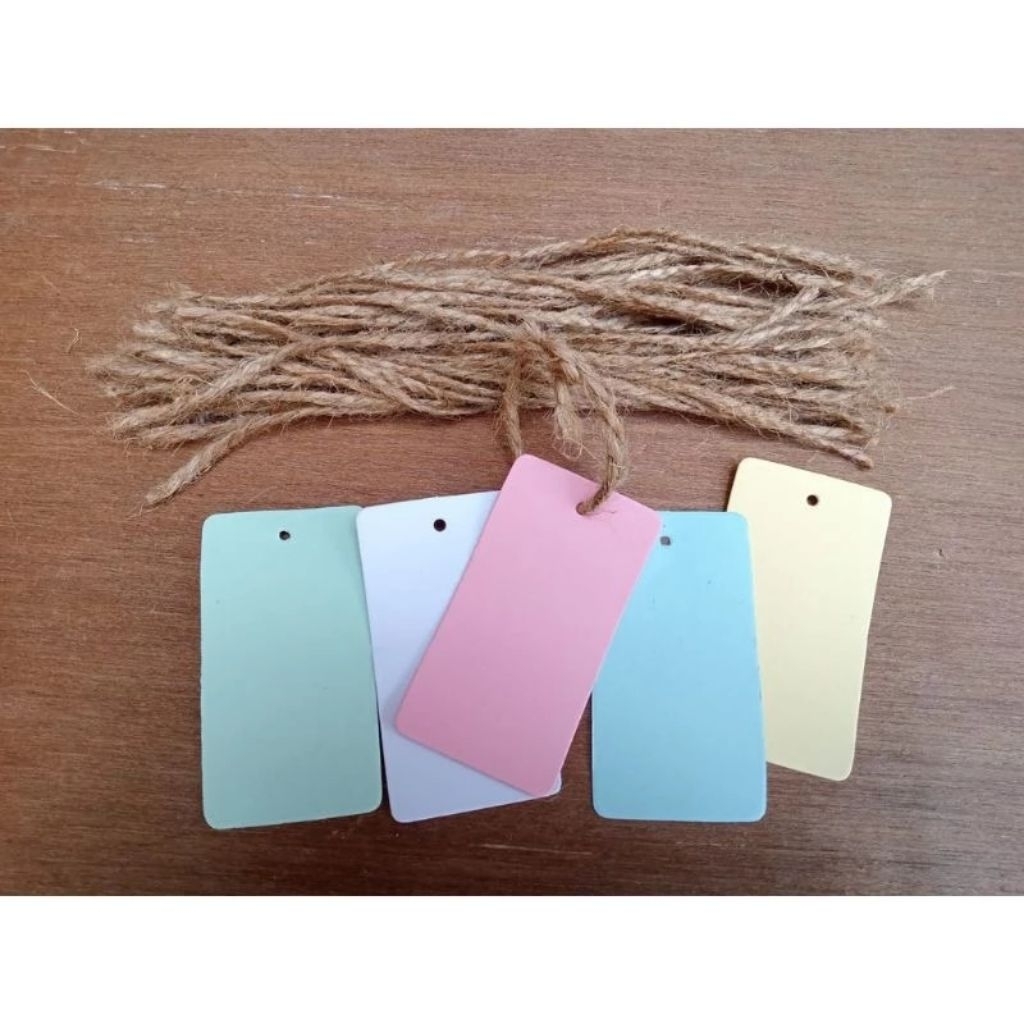 

HANGTAG/hangtag baju/hangtag polos/hangtag warna/yang/label/kartu ucapan unikbvb