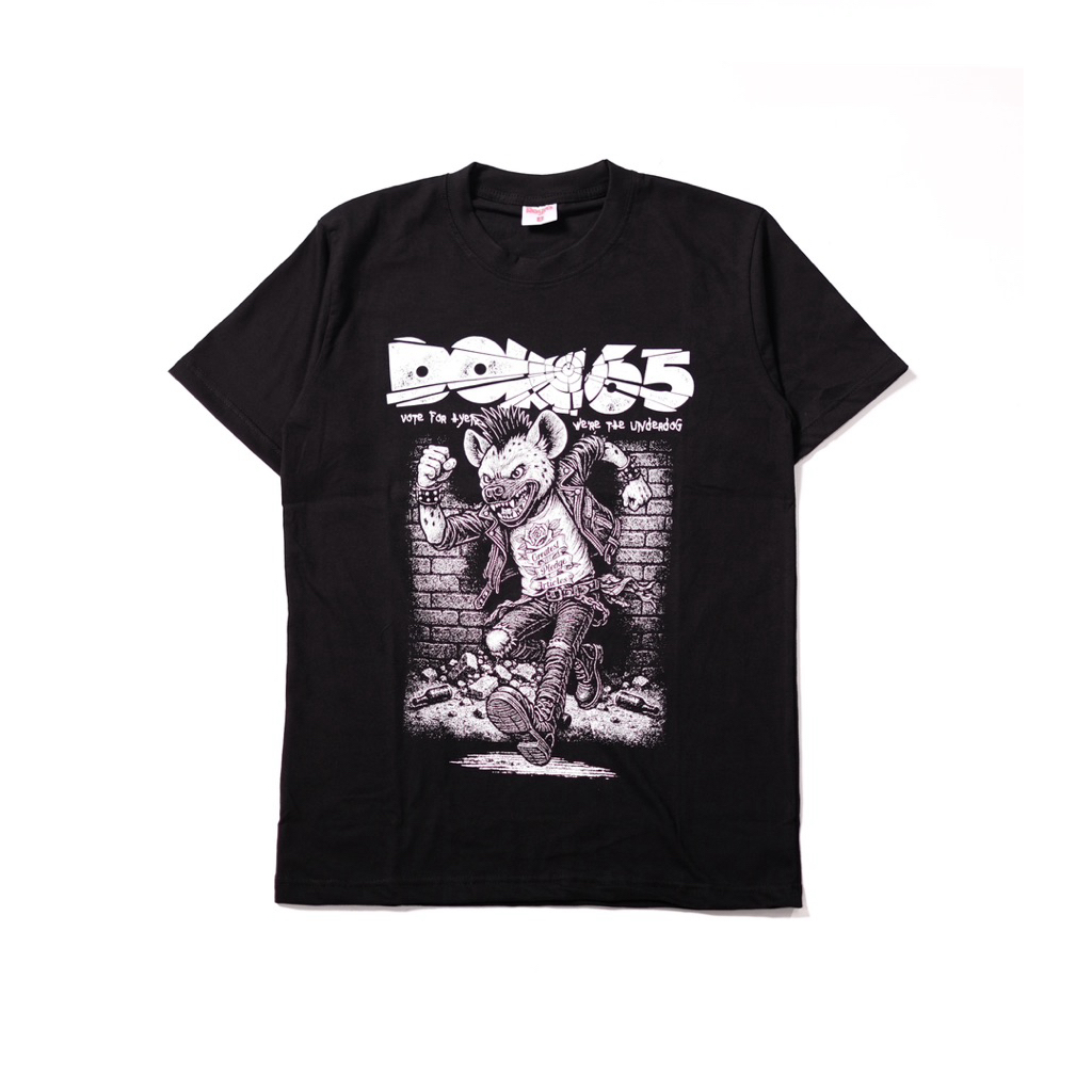 Tshirt DOM65 - HYENA PARTY (black)T-shirt Pria