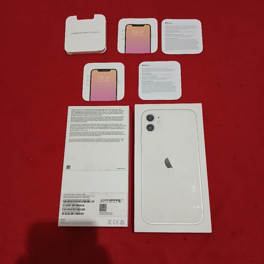 dus box iphone 11 putih slim box asli ori ibox