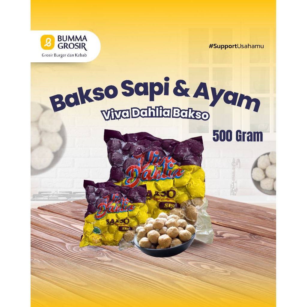

Bakso Viva Dahlia - bakso sapi - bakso ayam -bakso bakar - 500gram - 1kg