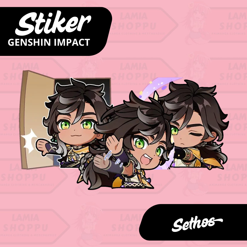 

Stiker Sethos Genshin Impact | Sticker Sethos GI | Stiker Laptop Vinyl Anti Air