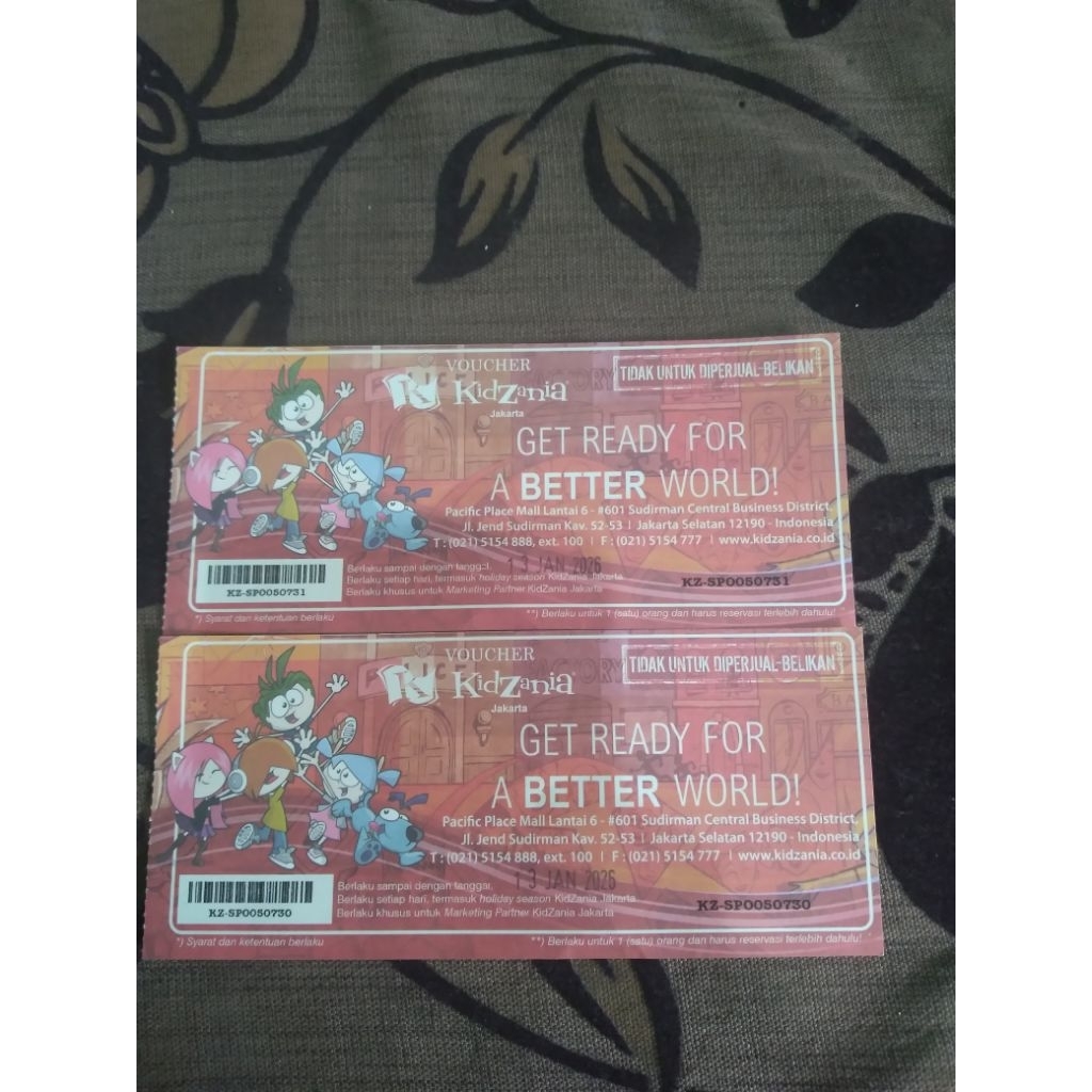 2 Tiket Kidzania Jakarta
