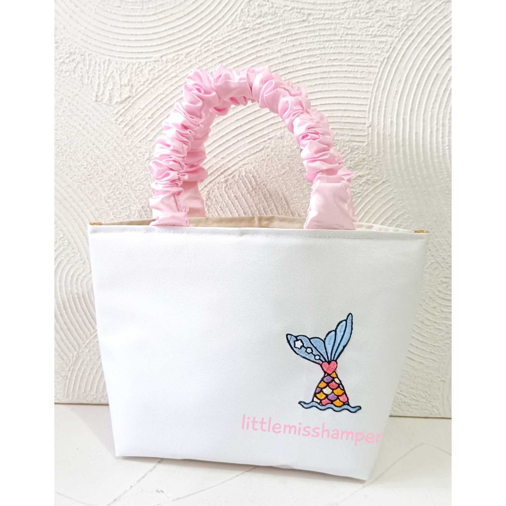 

Scrunchie Bag custom birthday hampers one month goodie bag