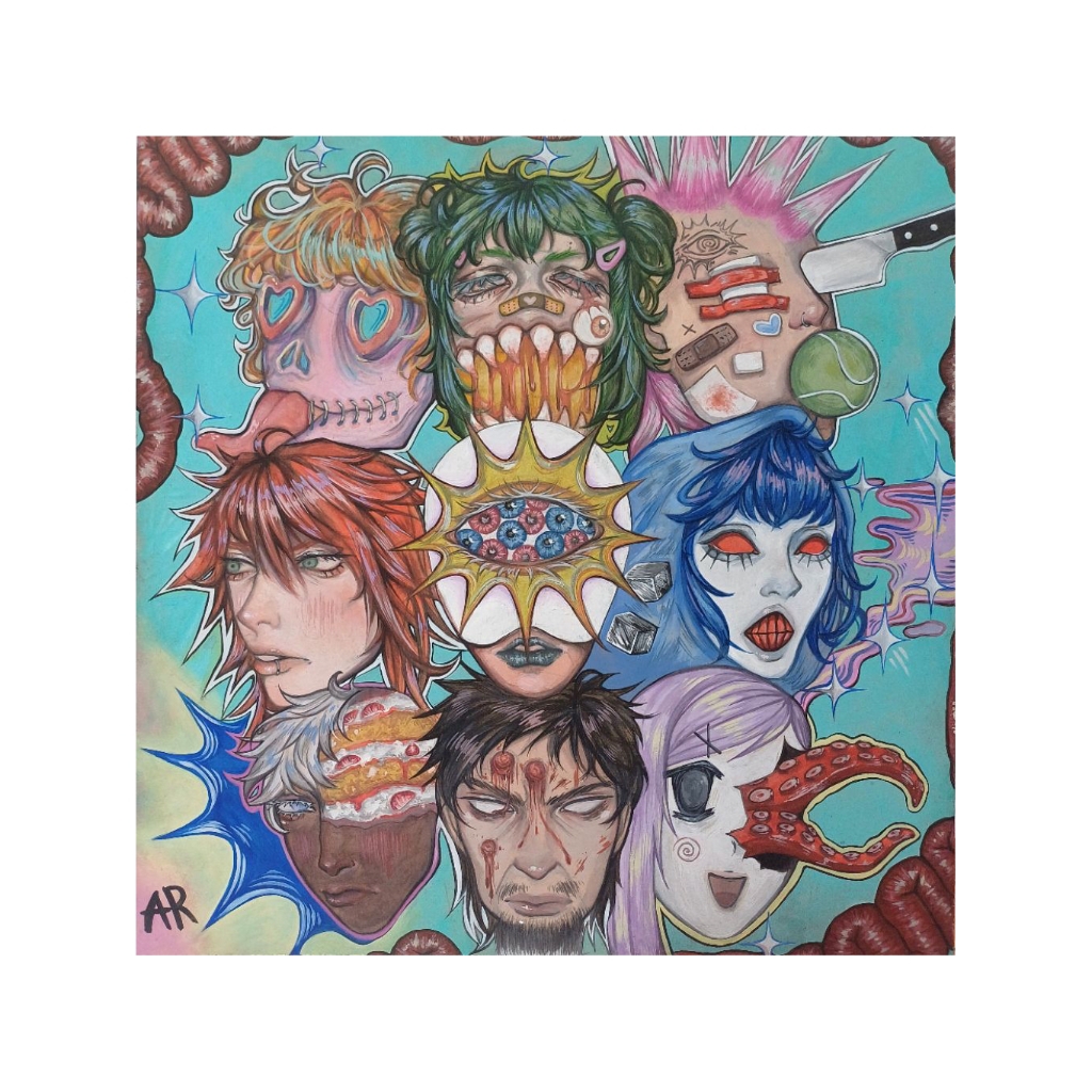 

Original Painting Lukisan 40 x 40 cm
