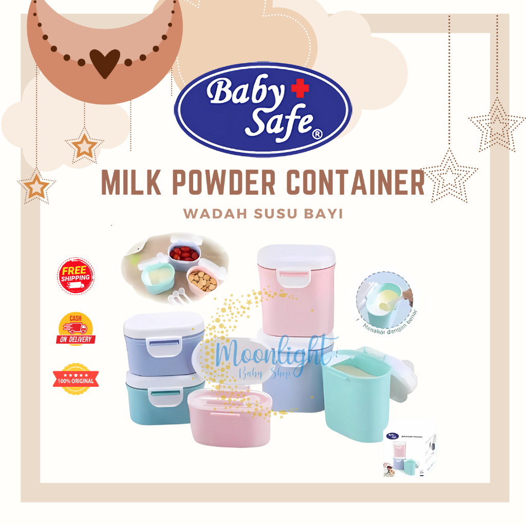Baby Safe Kotak Susu Portable/Tempat Simpan Susu/Toples Susu Milk Powder Container 800ml & 400 ml