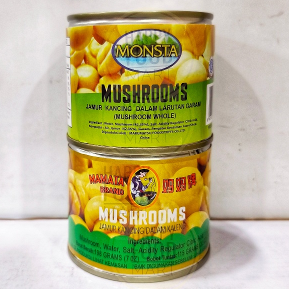 

[HALAL] MAMATA JAMUR 198G/MONSTA JAMUR KANCING/JAMUR KALENG MURAH/JAMUR CHAMPIGNON KALENG/MOKO EKONOMIS