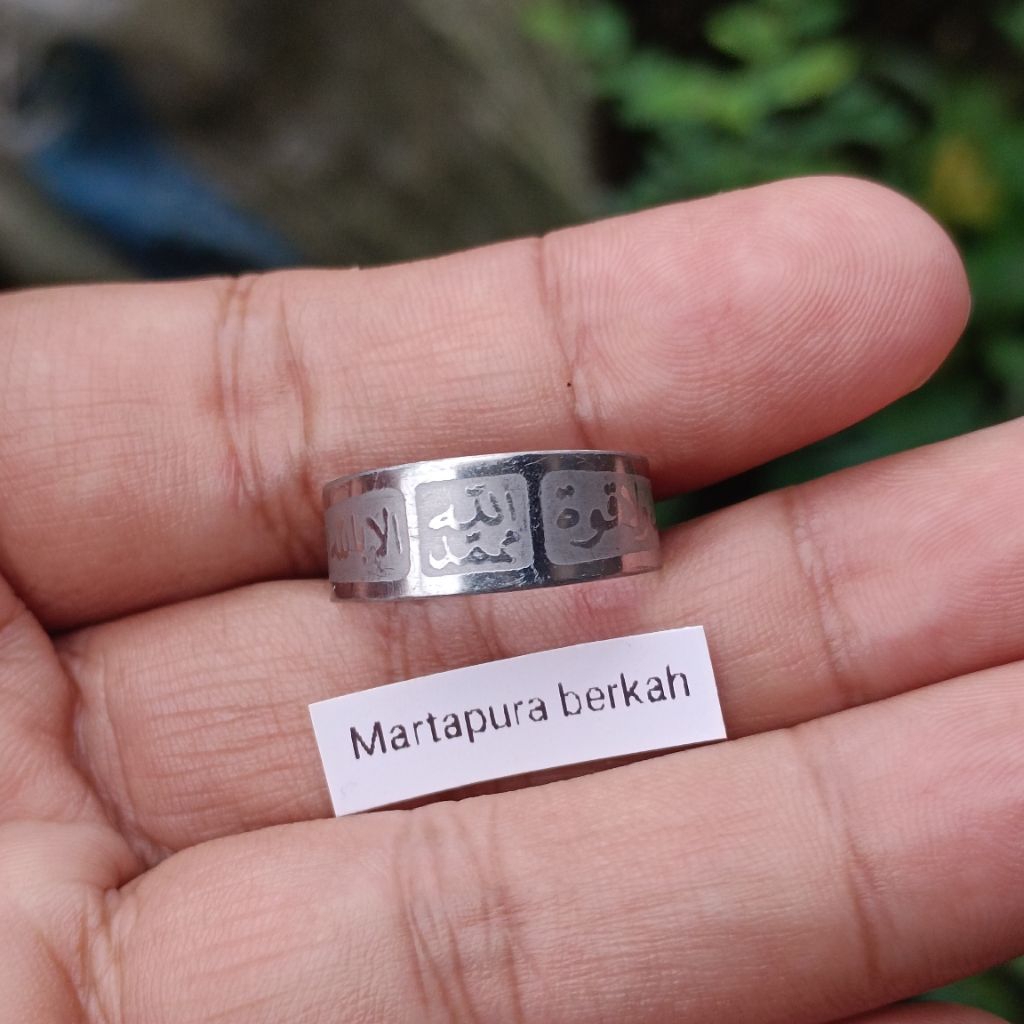 cincin tauhid islami bahan besi