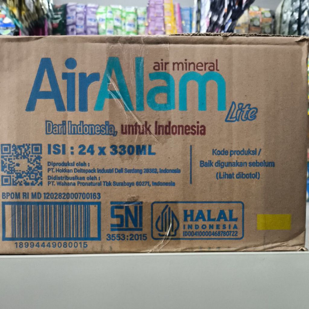 

Air mineral air alam per dus isi 24 btl