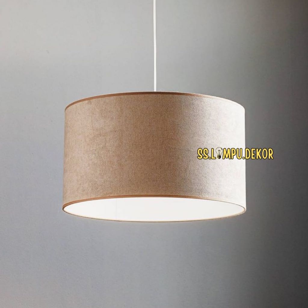 Lampu Gantung Minimalis Ruang Makan, Ruang Tamu, Teras Modern single Pendant lamp kap lampu warna pu