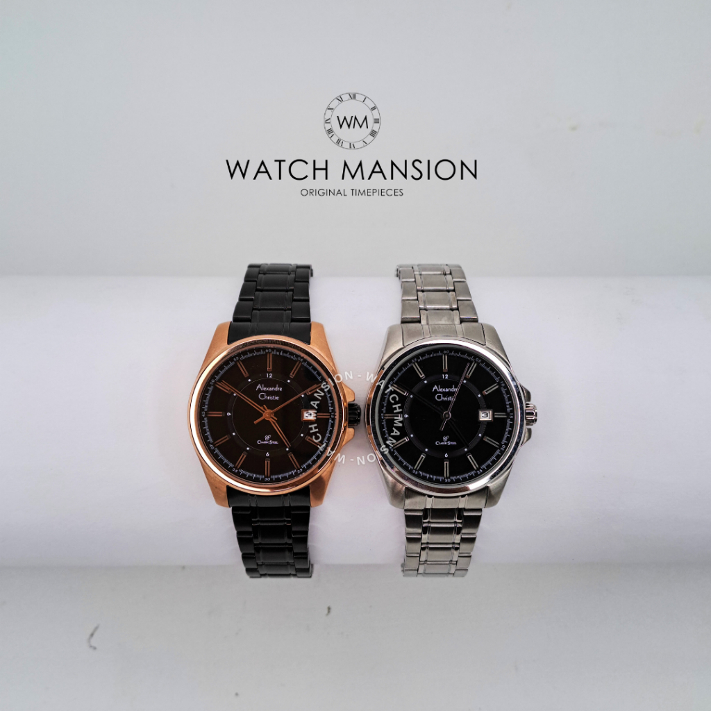JAM TANGAN WANITA ALEXANDRE CHRISTIE AC 8502 AC8502 ANALOG STAINLESS STEEL ORIGINAL GARANSI 1 TAHUN