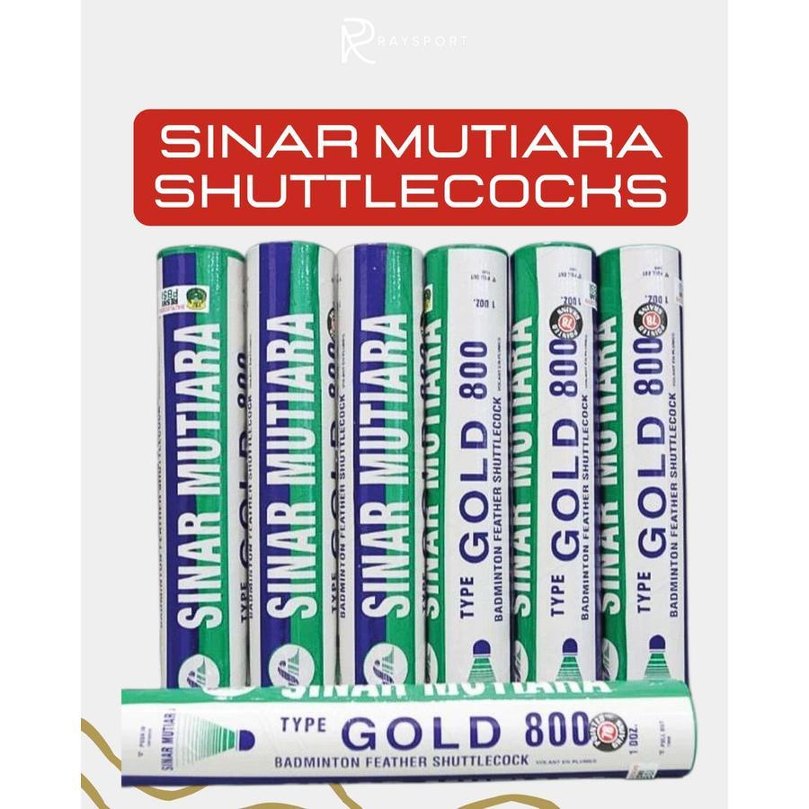 Shuttlecock Kok Bulutangkis Sinar Mutiara 800 Gold