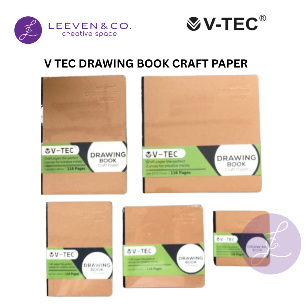 

VTEC DRAWING BOOK CRAFT PAPER 116 PAGES 200 GSM