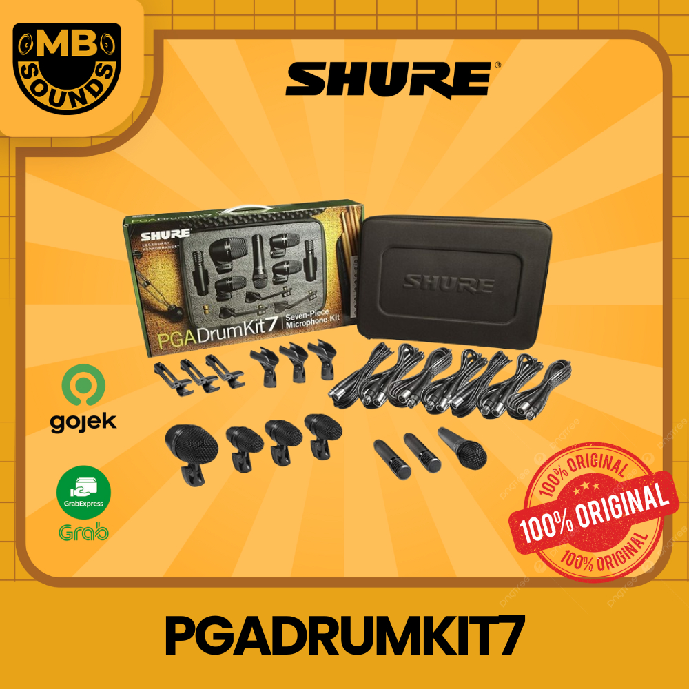 Shure PGADRUMKIT7 Mic Set Drum PGADRUMKIT-7 Original