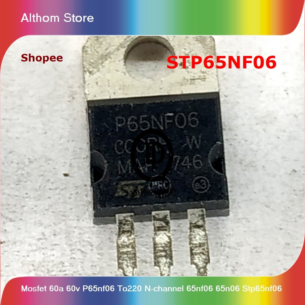mosfet 60a 60v p65nf06 to220 n-channel 65nf06 65n06 stp65nf06