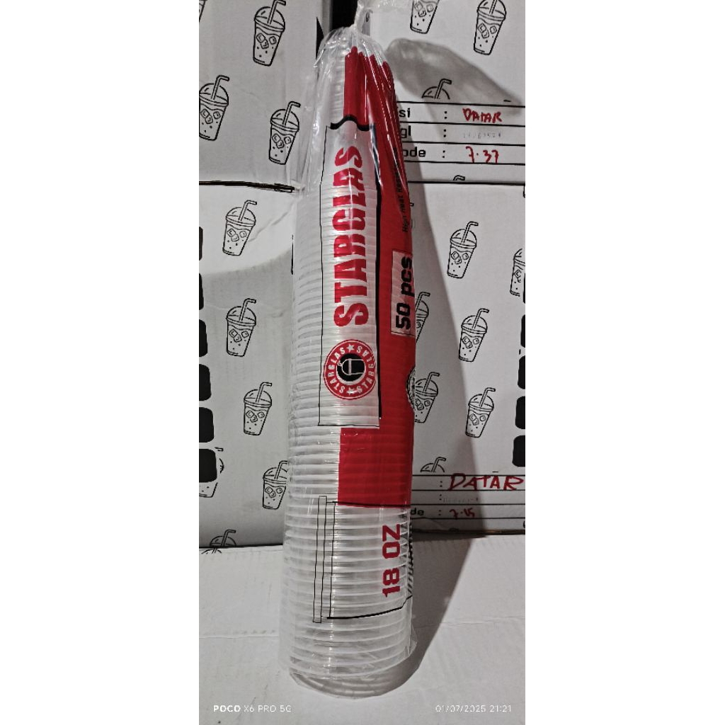 cup 18 Oz slim starglas / 7 gram