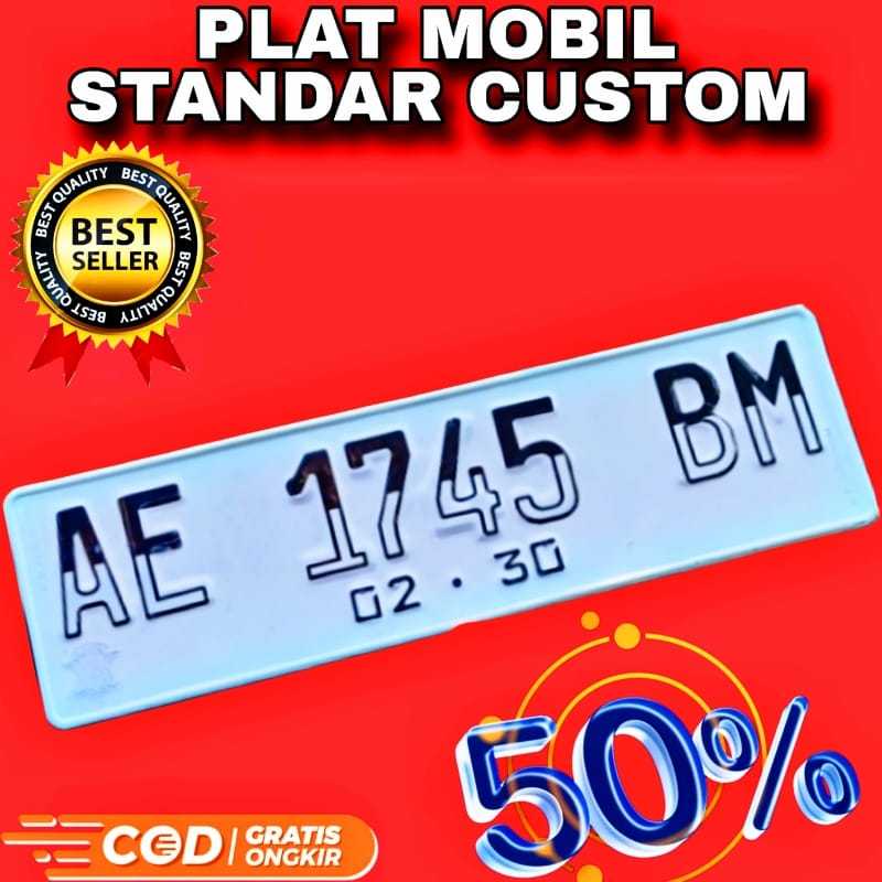 Plat Nomor Mobil Putih sudah ada logo plat mobil font variasi plat mobil