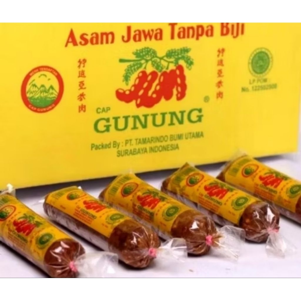 

Asam Jawa Tanpa Biji Cap Gunung, 150 gram