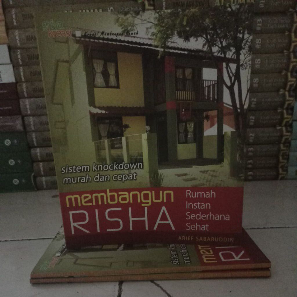 BUKU BACAAN INSPIRASI SENI DESAIN RUMAH MEMBANGUN RUMAH INSTAN SEDERHANA SEHAT (RISHA) ORIGINAL
