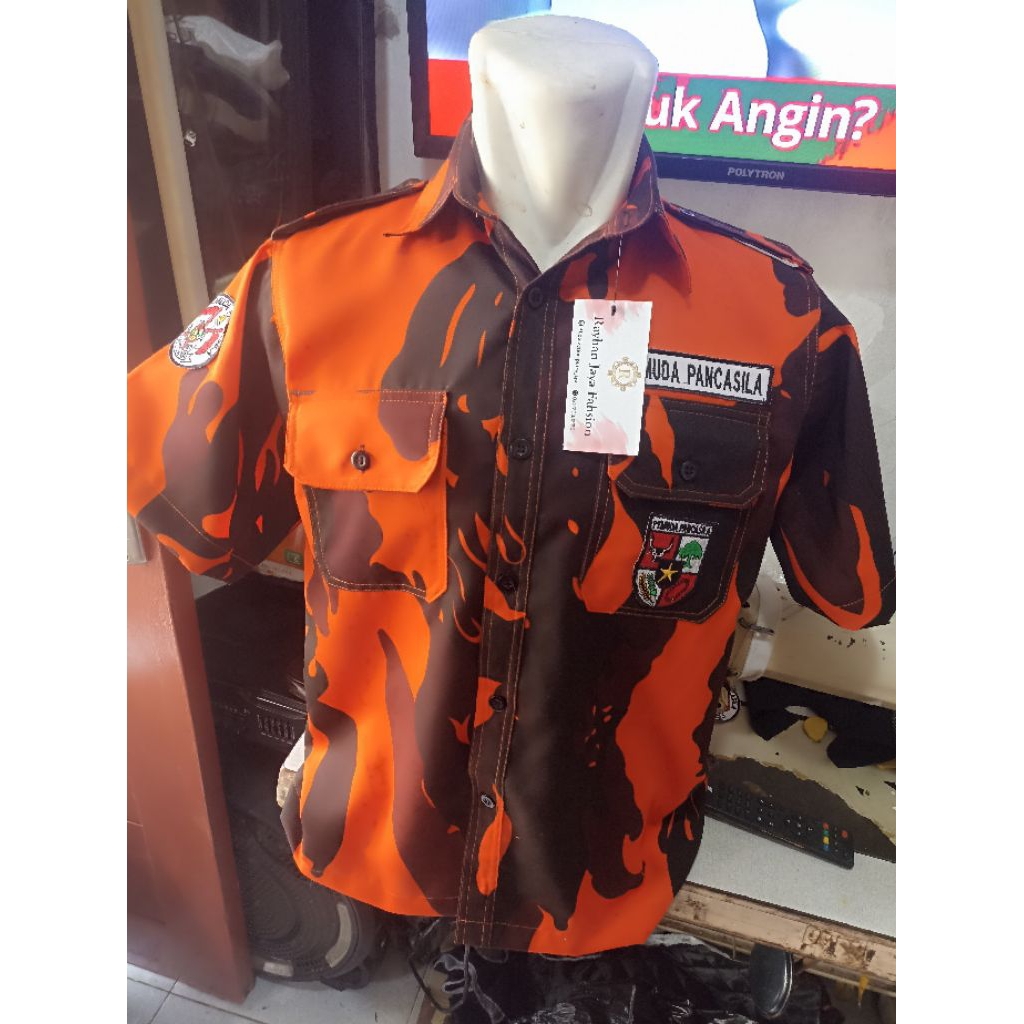 Kemeja pdh pemuda Pancasila seragam ormas PP kemeja loreng sritex