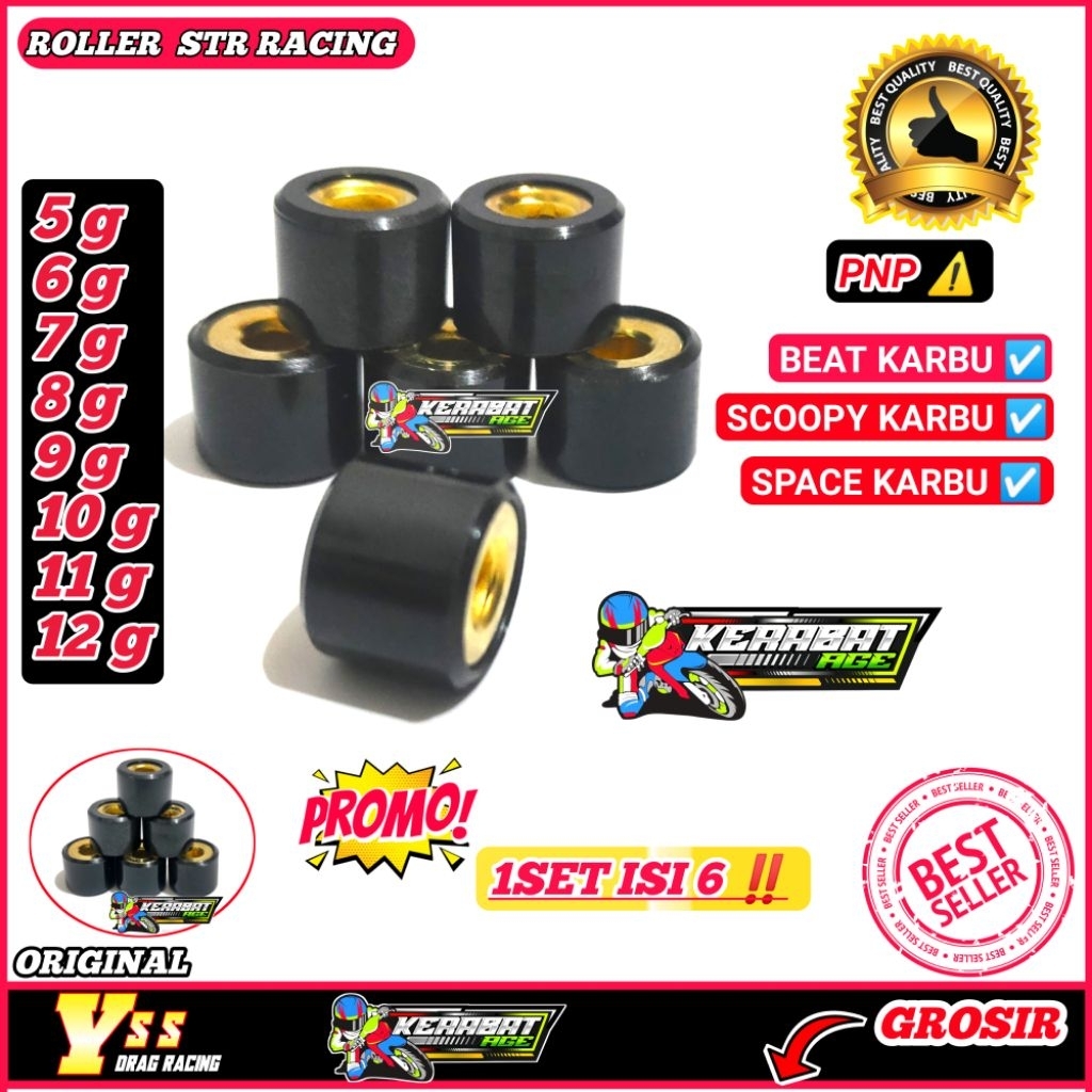ROLLER ROLER LOLER ( YBK ) BEAT KARBU SCOOPY KARBU SPACY Lama KVY 5 6 7 8 9 10 11 12 GRAM GR 10GRAM 