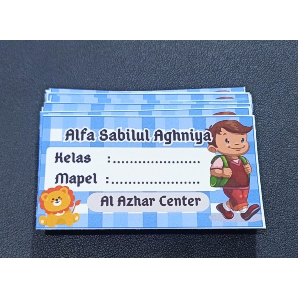 

Stiker Nama Untuk Sampul Buku