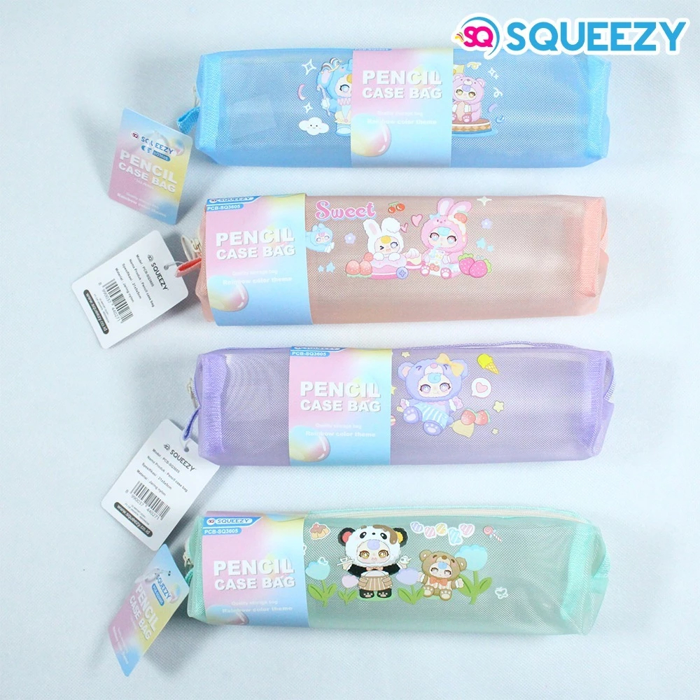 

Pencil Case Bag Zipper Bag Tempat Tas Pensil Resleting SQUEEZY