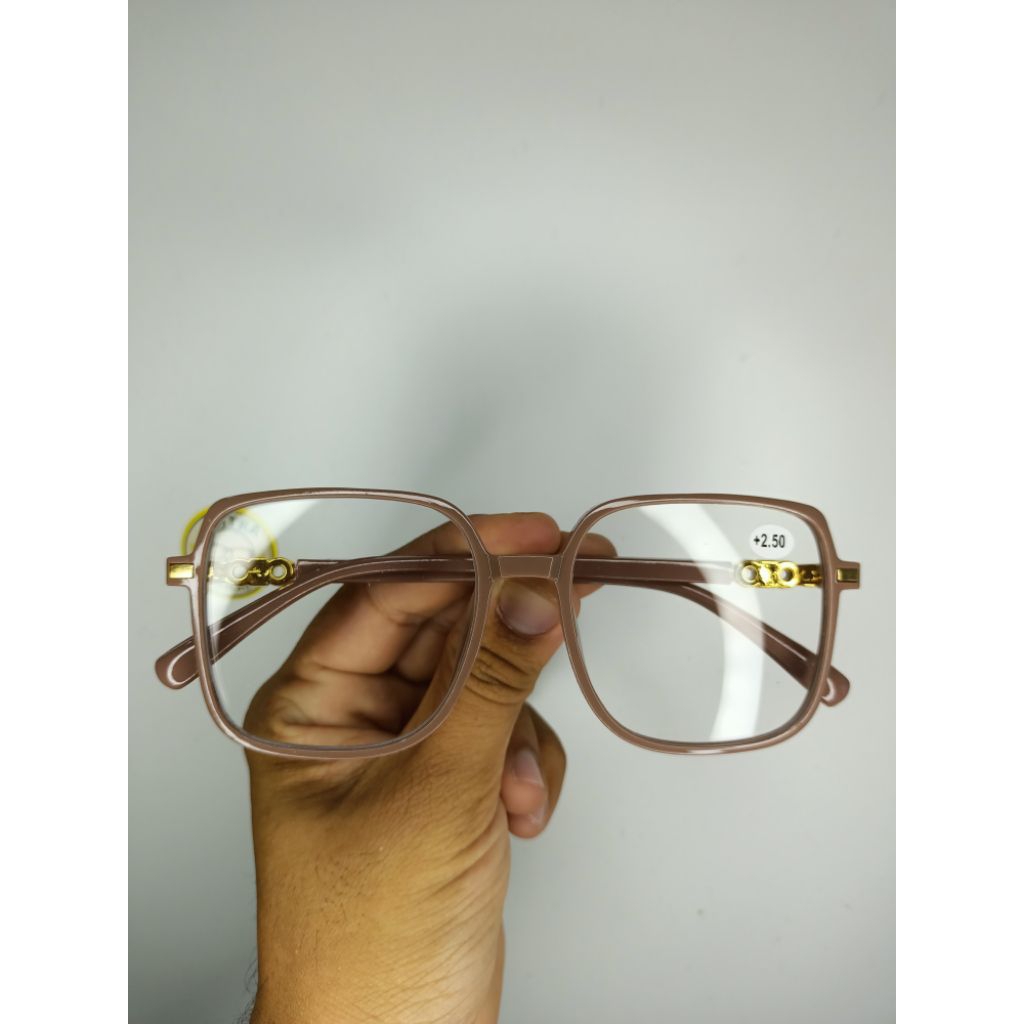 Kacamata Baca Plus (+) 2in1 baca & jalan Model kotak Pria & Wanita +1.00 s/d +3.00