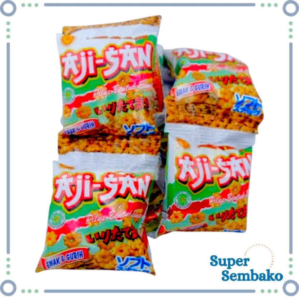 

SNACK JADUL GURIH AJISAN AJI-SAN JEPANG RENCENG ISI 10 BUNGKUS