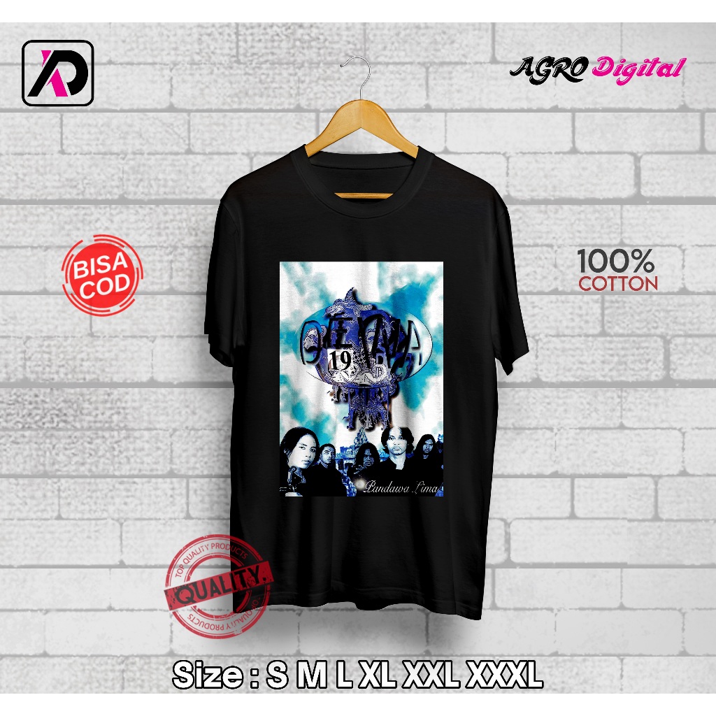 Kaos Custom Dewa 19 Pandawa Lima | Kaos Distro (Bisa Desain Sesukamu)