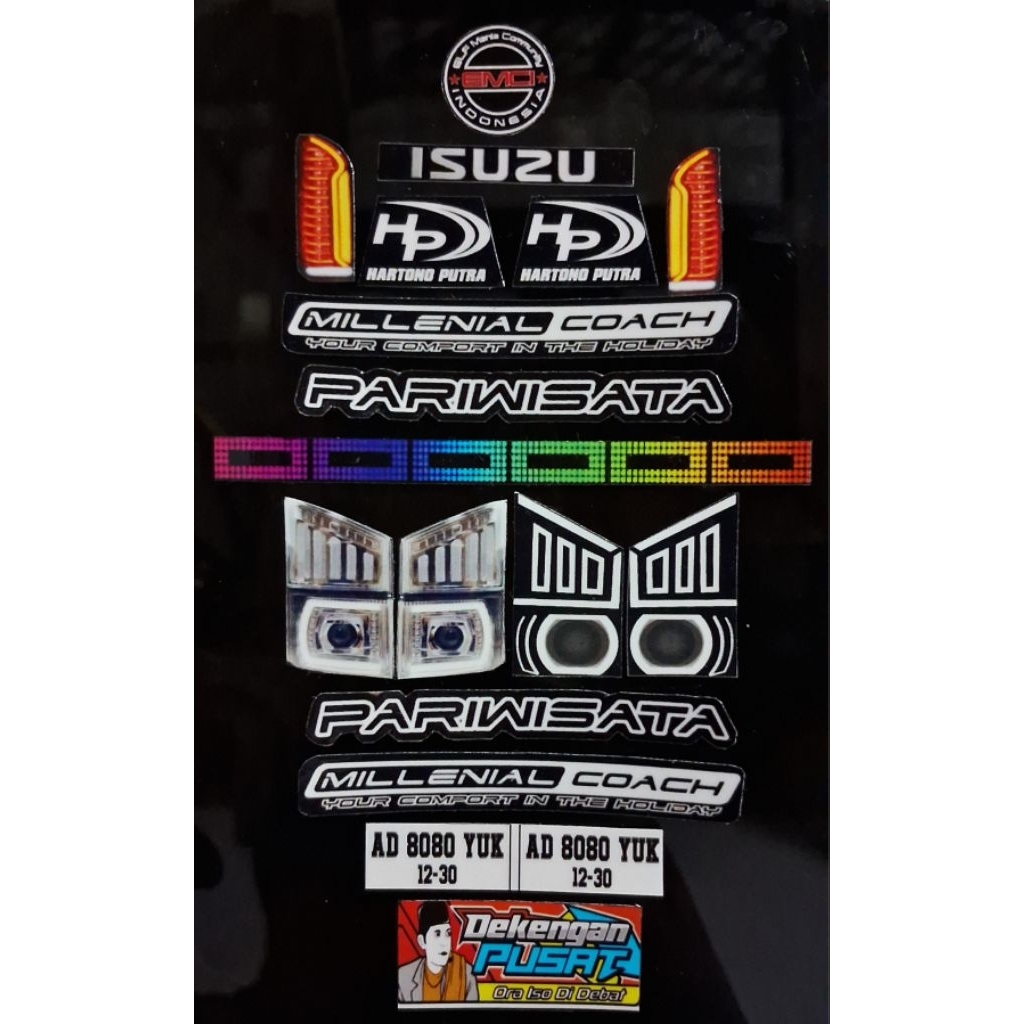 Paket Stiker ELF PLASTIK / skala 20