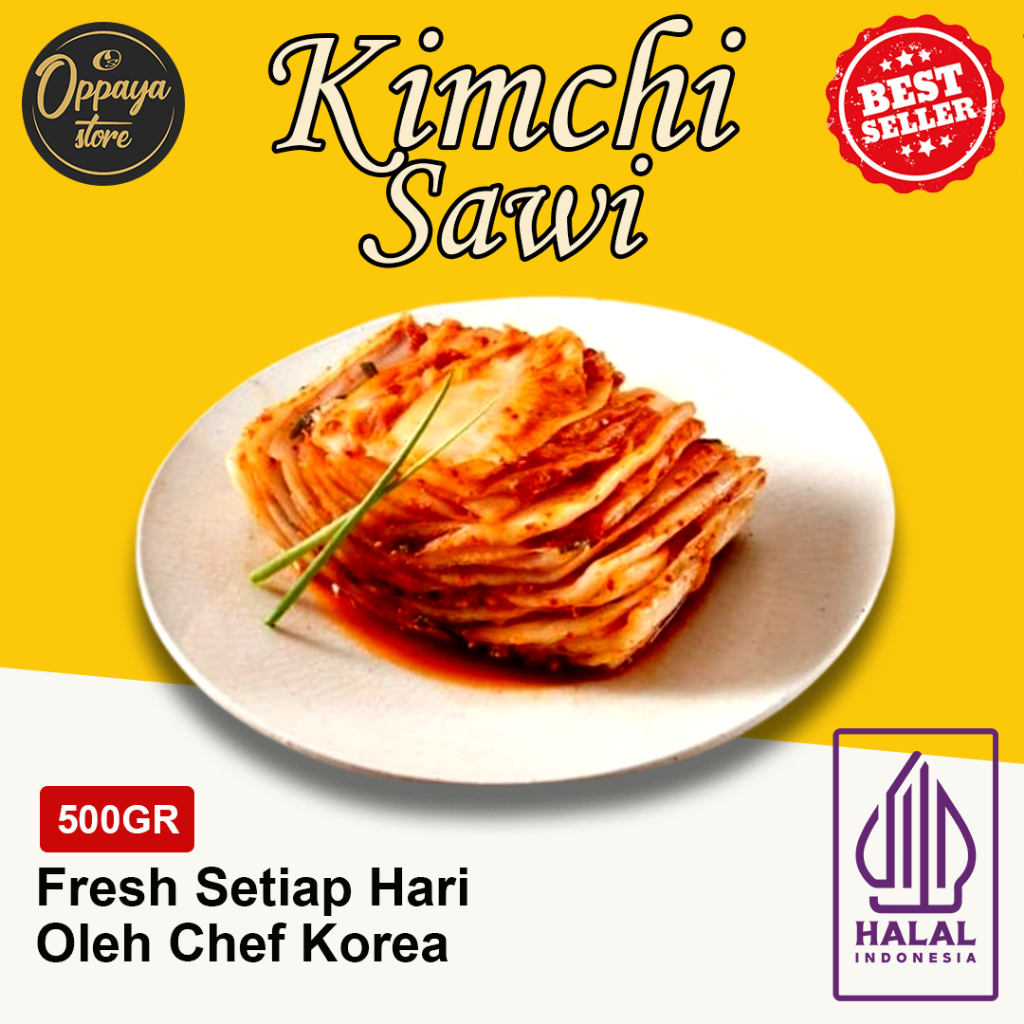 

Fresh Kimchi Sawi 500 Gram Dibuat Oleh Chef Korea Asli