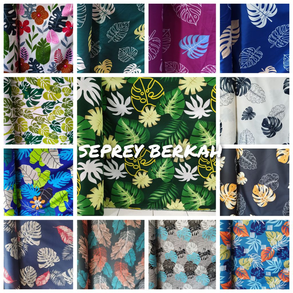 Kain sprei katun polimikro motif Moestra atau JANDA BOLONG (JANBOL) Harga 1 meter